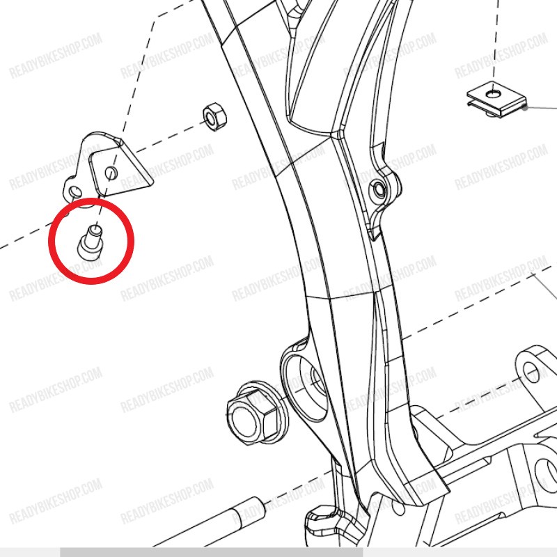 Tornillo DIN 912 M6x10 - Soporte Depósito Aceite Freno