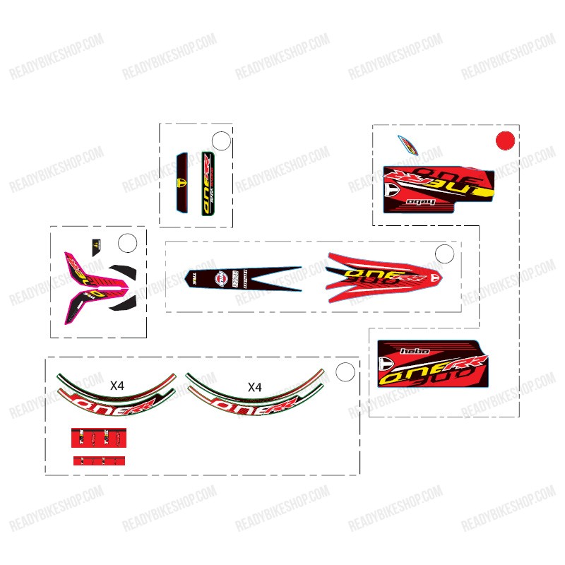 Cjto. Adhesivos horquilla delantera RR 2022